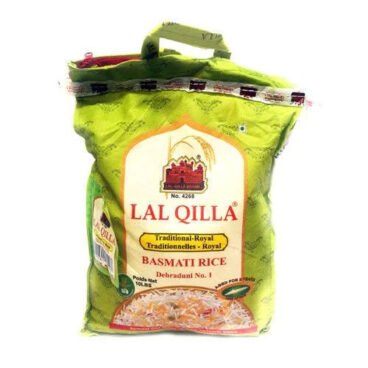 Indian LaL QILLA Royal Basmati Rice Green Bag (10 lb)